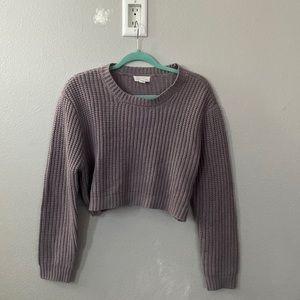 light purple sweater